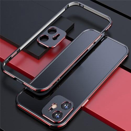 Metal Phone Protective Frame Case Cover Slim Bumper Anti-fall for iPhone 12 /12 Pro Smartphone Accessories