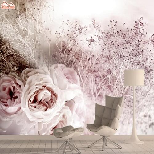 Rose Tree 3d Photo Nature Mural Wallpaper Wallpapers for Living Room Bedroom Wall Paper Papers Home Decor Shop Walls Murals Roll