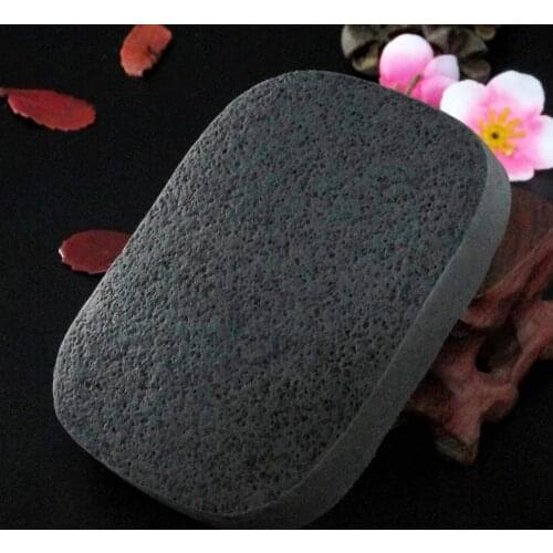 Natural Black Bamboo Charcoal Face Clean Sponge Wood Fiber Face Wash Clean Sponge Beauty Makeup Accessory Cleaning Puff