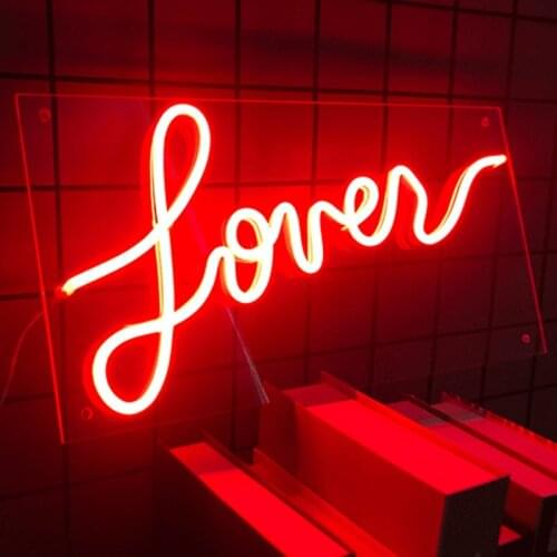 Party Gift Home Decoration Lover Custom Neon Light Led Neon Sign Outdoor Indoor Room Decor for Valentines Day Party Wedding
