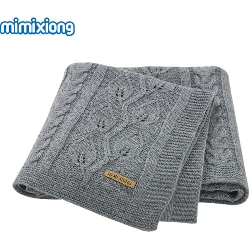 Baby Blankets Super Soft Newborn Boys Girls Swaddle Wrap for Stroller Stuff 100*80cm Infant Kids Sofa Bed Quilts Knitted Covers