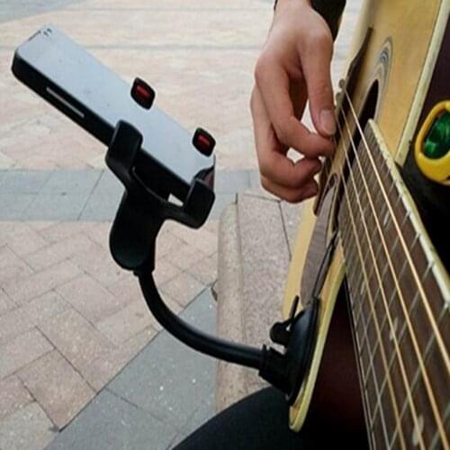 Guitar Phone Stand Head Clip Street Singing lyrics Song Sucker Suction Cups Broadcast Bracket Car Holder Guitar Phone Holder