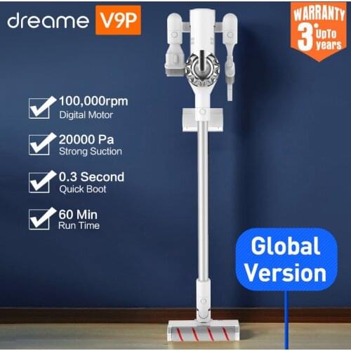 Dreame V9P Handheld Cordless Vacuum Cleaner Protable Wireless Cyclone 120AW Strong Suction Carpet Dust Collector for home