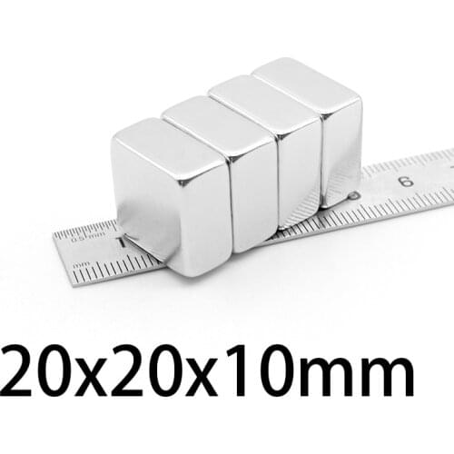 1-10pcs 20x20x10mm Search Quadrate Magnet 20mmx20mmx10mm Stong Magnets 20*20*10mm Powerful Neodymium Magnetic 20*20*10
