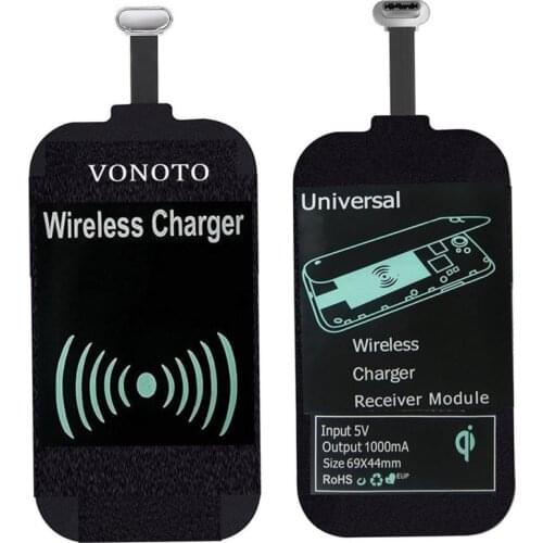 Qi Wireless Charging Receiver For IPhone For Android Micro USB Type C Universal Fast Wireless Charger For Samsung Huawei Xiaomi