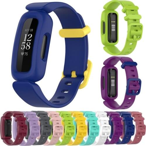 Smart Watch Strap For Fitbit Inspire 2 Silicone Watch Band Replacement Durable Wristband For Fitbit Ace 3 Kids Colorful Bracelet