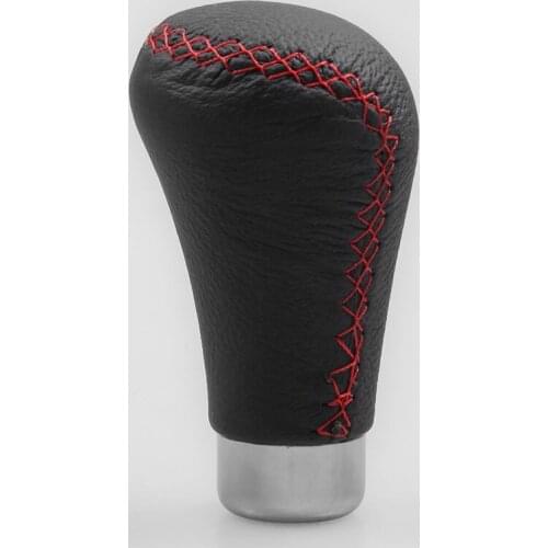 1 Set 5 Speed Gearbox handle Car Gear Shift Knob Shifter Lever Handle Stick Universal Black PU Leather