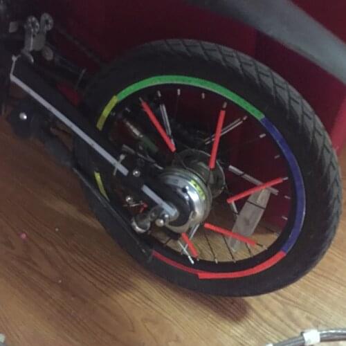 For Xiaomi Mijia Qicycle EF1 Electric Bicycle Bike Wheel Spokes Reflective Sticker Tube Safety Warning Strip Cycling Reflector