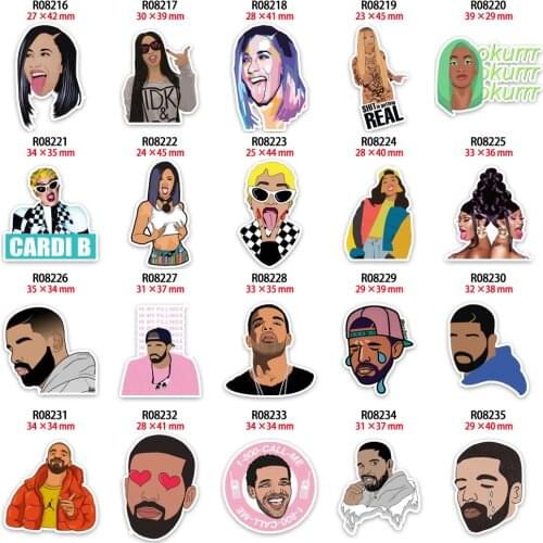 New Lovely Singer Character Cartoon Planar Resins Flatback for Bow Hair Decoration R0821 R0822