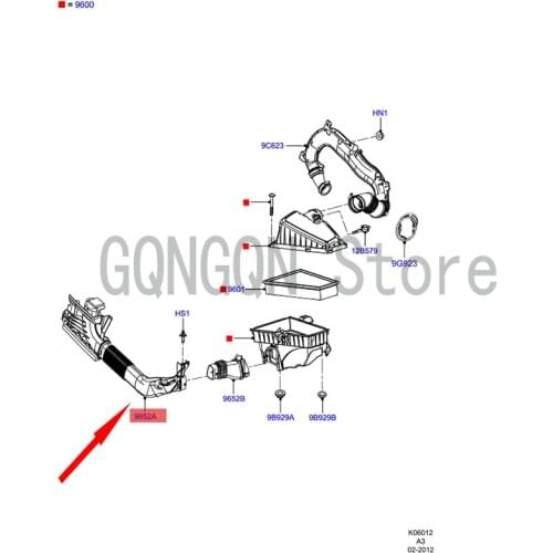 CAR Engine Air Intake Pipe For dMo nd eoS-M AX Intake Pipe Three-way Pipe Intake Duct Air Filter Intake Pipe Air Hose