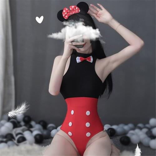 Black Red Off Shoulder Tank Bodysuit Summer 2020 New Bow Costumes Women Clothing Basic Bodycon Bodysuits Party Clubwear Cosplay