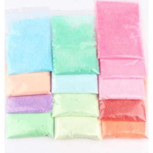 10ml/50g Macaron Nail Glitter Shining Sugar Candy Powder Coating Effect Fine Glitter Dust Pigment Chrome Nail Art Decorations