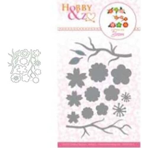 2021 New Tree Branch Flowers Metal Cutting Dies Stencil Craft Die Cut Making Mould Decor Template for Scrapbooking Design Model