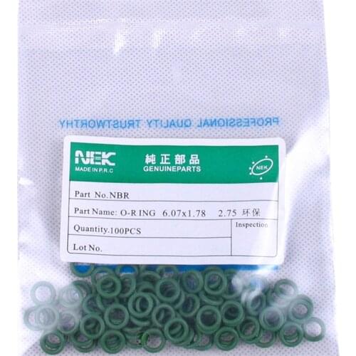 6.07*1.78mm ) #5/16 R134a NBR Rubber O-Ring Seal Kit,High Temperature Resistance for Car Air Conditioning valve 3/8 1/2 5/8