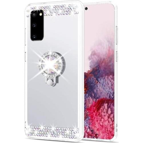 Diamond Case for Huawei Y6 Y5 Y7 Y9 2019 2018 P Smart Z Honor 30 20 10 Lite 10i 9X 8X 8C 8S 7C 7A Nova 7i 6 SE 5 4 Mirror Cover