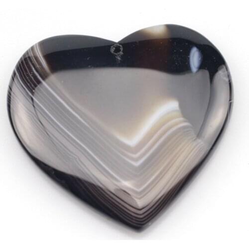 44x46mm heart shape Sardonyx stone beads natural stone beads DIY loose beads for jewelry making I piece to sale