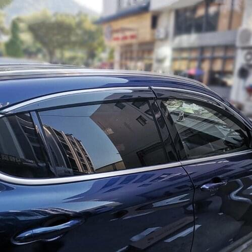 Car Window Rain and Rain Brow Visor Decorative Strip for Alfa Romeo Giulia Car Modification Accessories