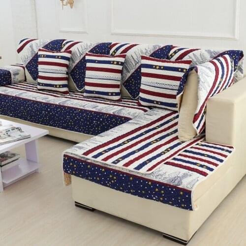 Decorative Cotton Sofa Cover Towel Sectional Non-slip Cover Sofas Europe Magical Sofa-cover Corner Towel Fabric Double Towel 1Pc