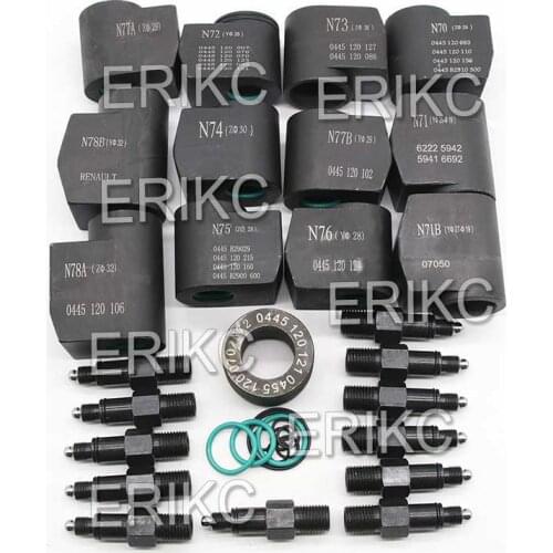 ERIKC New Diesel Injector Dismantling Tools and Repair Equipments to Hold Injectors on Test Bench Total 12 Pieces
