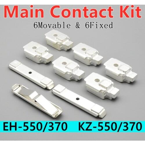 Main Contact Kit for Magnetic Contactor EH-550 EH-370 Moving and Fixed Contact KZ500 KZ370 Contact Repair Kit Accessories