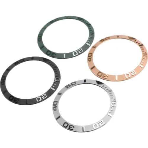 38mm Ceramic Watch Bezel Insert For 40mm Mens Watch Face Inner Diameter 30.7mm Watches Replacement Accessories