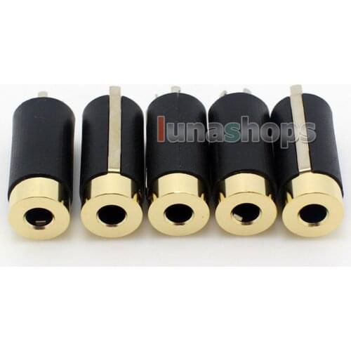 LN004098 2.5mm Stereo + Mic Female 4 poles Plug Port Audio Cable Connector For DIY Handmade