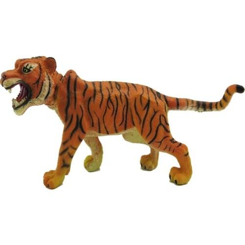 Yellow Tiger Simulation Dolls Animal World Wildlife Animal Model Toys 2021