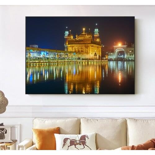 Amritsar - Golden Temple Wall Pictures For Living Room Wall Art Canvas Prints Religion Canvas Paintings Home Decoration Cuadros