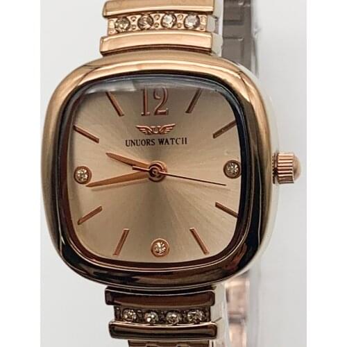Genuine Womens Watch 10mm Rose Steel Belt Square Watch, Fashion Bracelet Lmported From MK
