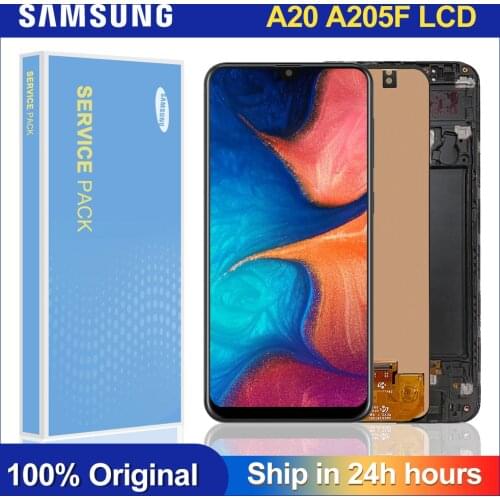 Original 6.4'' LCD For SAMSUNG Galaxy A20 A205 SM-A205F A205F Display Touch Screen Digitizer Replacement For Samsung A20 lcd