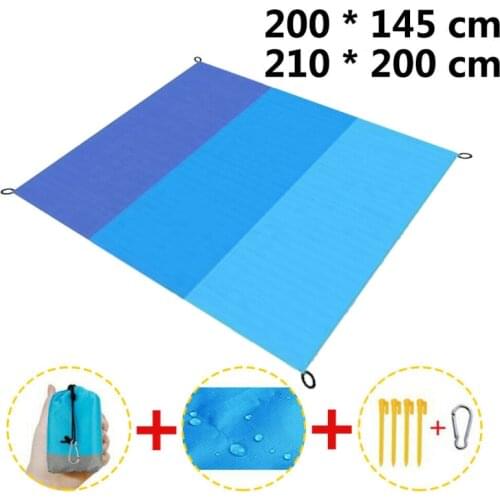 Portable Picnic Mat Waterproof Beach Mat Pocket Blanket Camping Tent Ground Mat Mattress Outdoor Camping Sleeping Mat