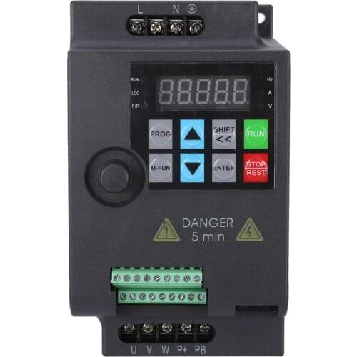 Aramox SKI780 Mini VFD Variable Frequency Converter for Motor Speed Control 220V/380V 0.75/1.5/2.2KW Adjustable Speed frequency