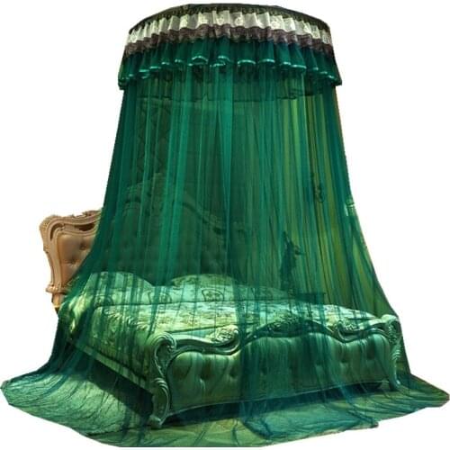 Factory Direct Sales 2019 Internet Celebrity Round Top Suspended Mosquito Net Princess round Bed Hanging Lace Tent Bed Curtain