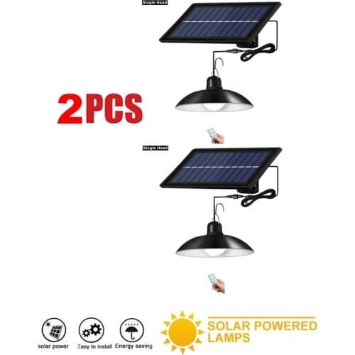 2pcs remote 30 led 2 head Retro Lampshade Solar Light 77 LED Wall Lamp IP66 Waterproof Dummy Camera Powered Sunlight Street Ligh