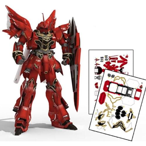 3D Paper Model Robot Gundam Model MSN-06S 38CM High DIY Puzzles Toy
