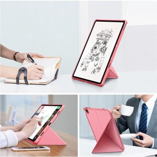T3LB Full Body Stand Multiangle Leather Cover for 11.5in Tab P11 Pro Premium TPU Leather with Auto Wake/Sleep Function