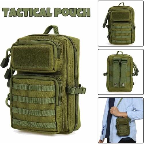 Universal Tactical Pouch Holster Military Molle Hip Waist EDC Bag Wallet Pouch Purse Phone Case with Zipper Camping Hiking Bags