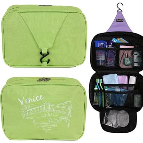 Waterproof Oxford Bathroom Storage Makeup Organizers Hanging Portable Travel Wash Bag for Cosmetic Toothbrush Facial Cleanser