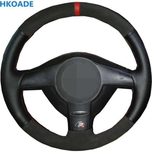 DIY Suede Leather Car Steering Wheel Cover for Volkswagen VW Golf 4 Mk4 1998-2004 Passat B5 1996-2005 Polo 1999-2002 Seat Leon