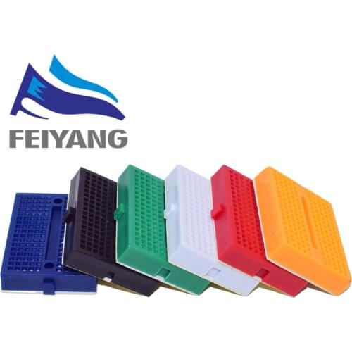 100pcs/lot SYB-170 Solderless Prototype Experiment Test Mini Breadboard SYB 170 Tie-points 35*47*8.5mm