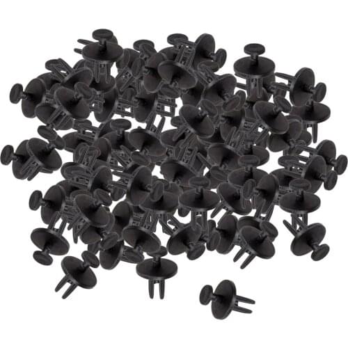 Lots 100 Universal Vehicle Mud Skirt Blind Rivets Nylon 6mm Bumper Fastener