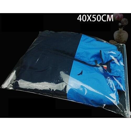 25pcs/lot-40*50cm Three styles ( Frosted/Clear ) PE plastic zipper bag Clothing storage bag Garment bag