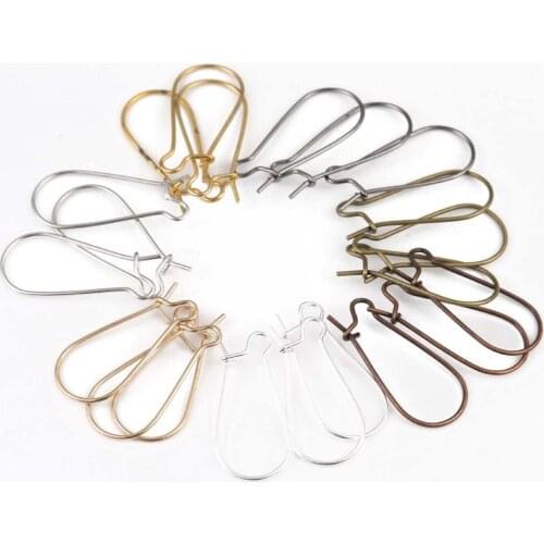 25x11mm Silver /Bronze/Gold Plated Earring hooks French Lever Ear Wire Earring Ear Findings DIY Jewelry Making Accessories