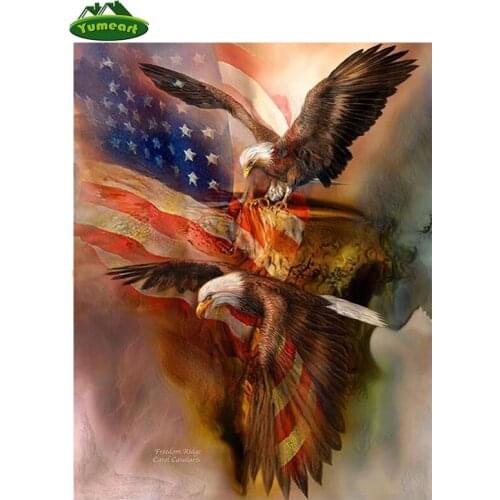 5D Full of Diamonds Embroidery Eagle Diamond Mosaic Diamond Painting Cross Stitch Kits picture of rhinestones Set for embroidery