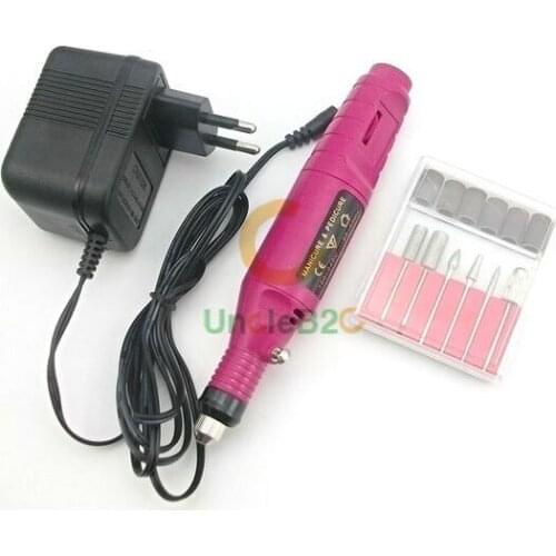 Electric Nail Art Polish Machine Nail Drill Bits Set Manicure Pedicure Cuticle Acrylic Gel Remover Tools Kit