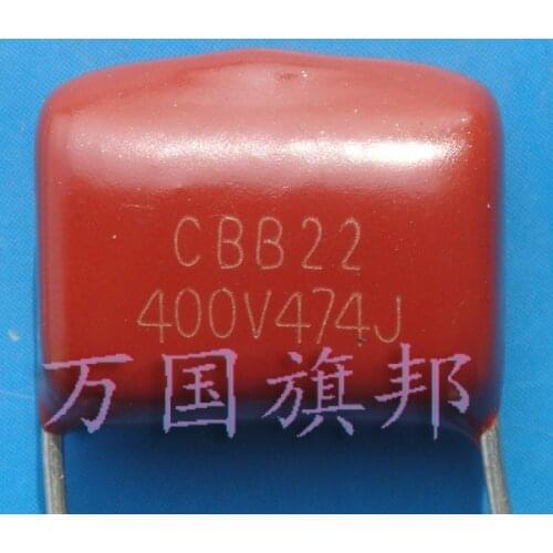 Free Delivery. CBB21 CBB22 metallization polyene film capacitor 400 v 474 0.47 uF
