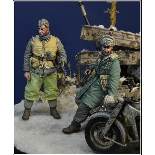 1/35 Resin Model Figure GK,2 figures.There is no motorcycle , no motorcycle accessories , Unassembled and unpainted kit