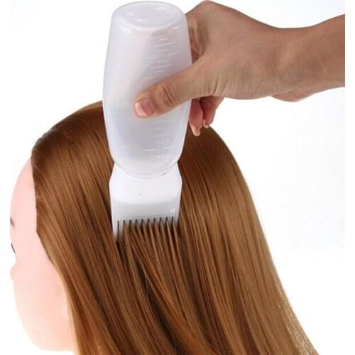 120ML Empty Hair Dye Bottle With Applicator Brush Dispensing Salon Hair Coloring Dying Refillable Bottles