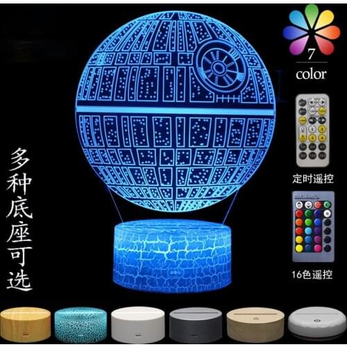Hasbro Star Wars Yoda Baby Jedi Knight 3D Colorful Touch Table Lamp Night Light LED Light Creative Christmas Birthday Gift