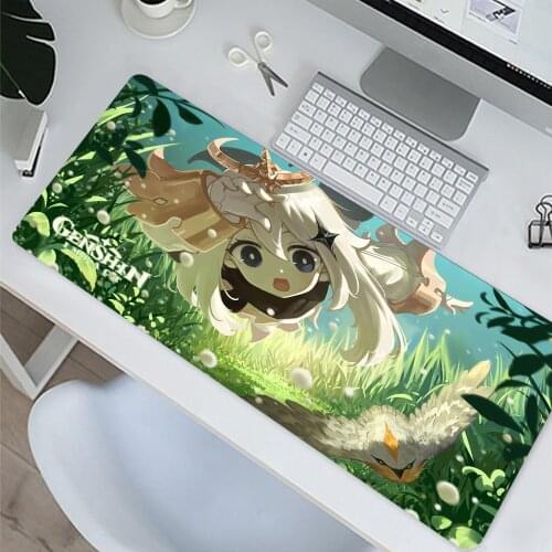 Genshin Impact Keyboards Mat Gaming Anime Large Mousepad Desk Table Protect Game Office Work Mouse Mat Pad X XL Laptop Cushion